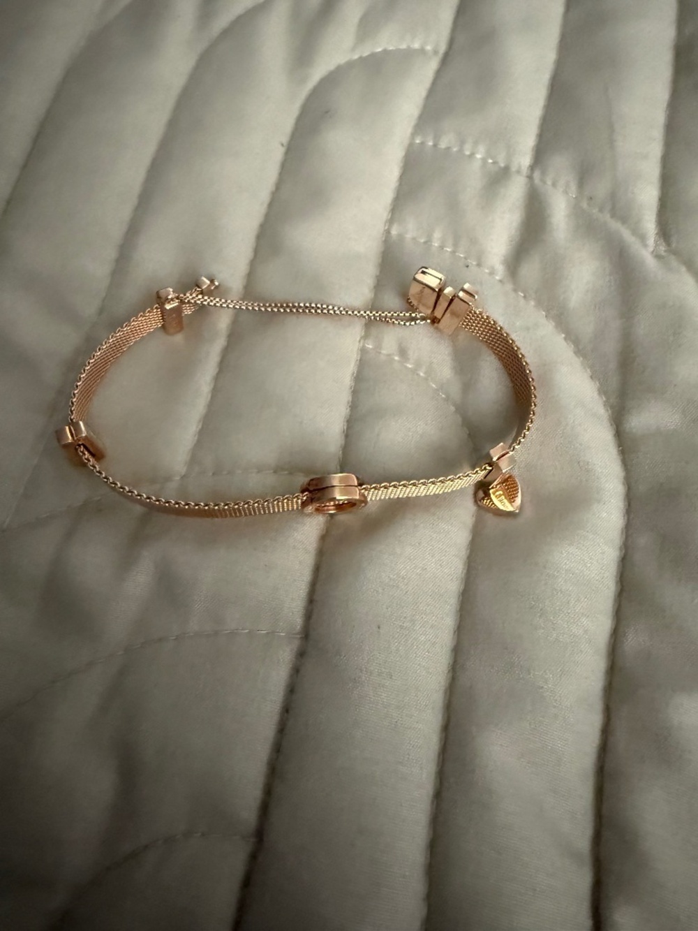 New rose gold pandora bracelet